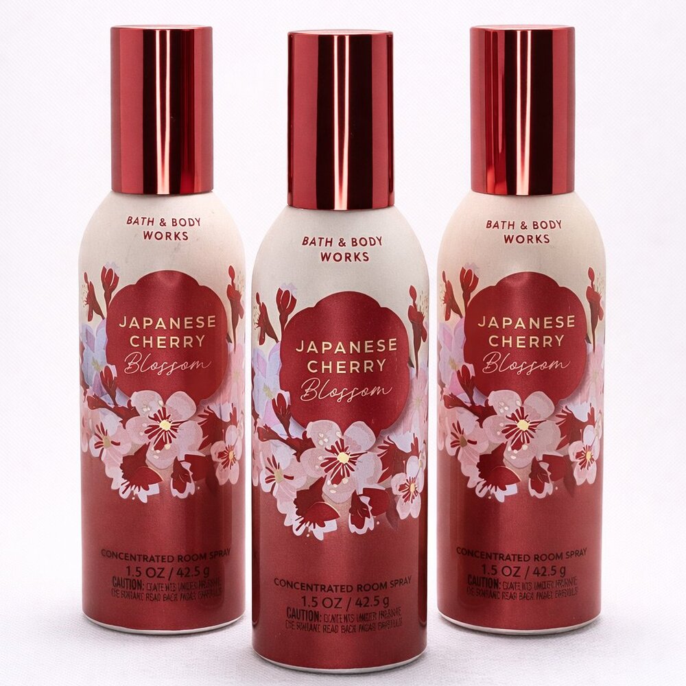 Bath & Body Works 3Pack JAPANESE CHERRY BLOSSOM Room Spray